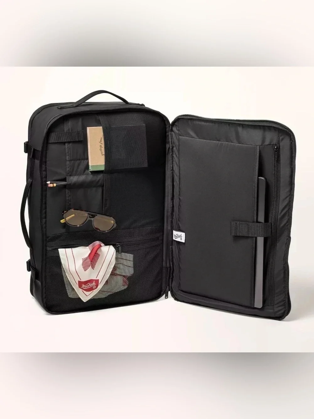 Woolrich Black Men’s Backpack - Urban Travel Pack 41L Capacity New with Tags